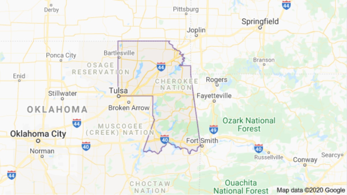 Cherokee Nation map